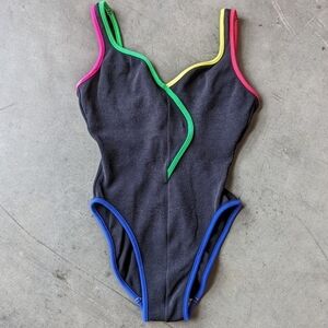Vintage Mutil-Color Christina One Piece Swimsuit size 10